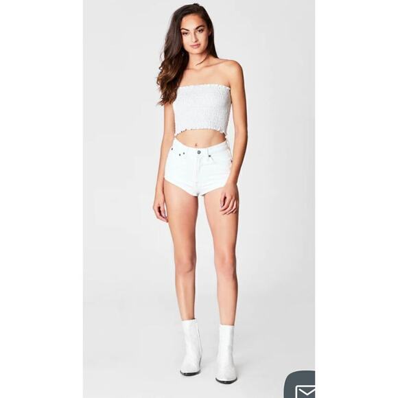 NWT Carmar Los Angelos High Rise SZ 23 Lennox Shorts Y2K Denim Micro Concert - Picture 7 of 9